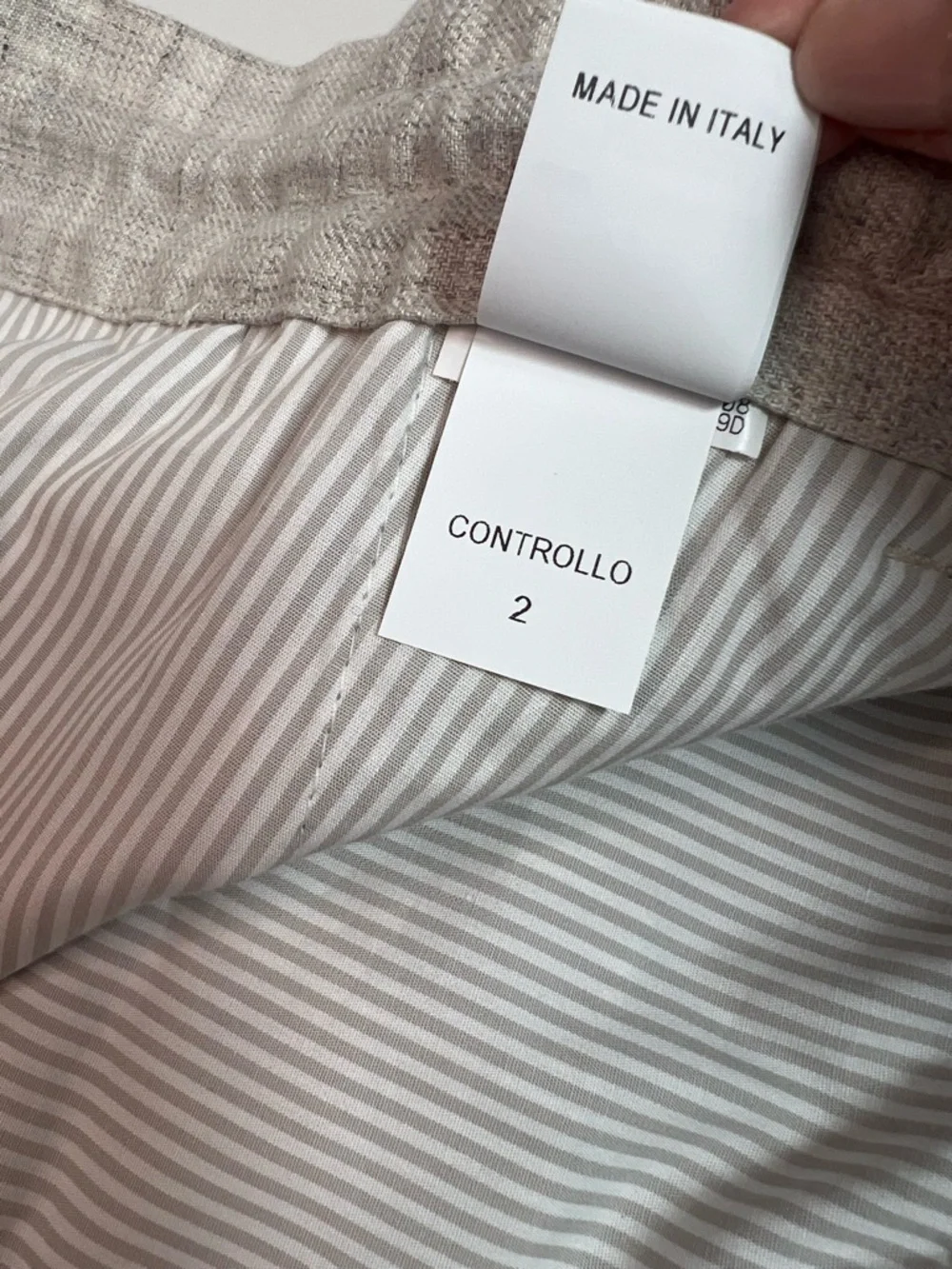 Brunello Cucinelli Linen Leisure Fit Cropped Drawstring Pants Size 52